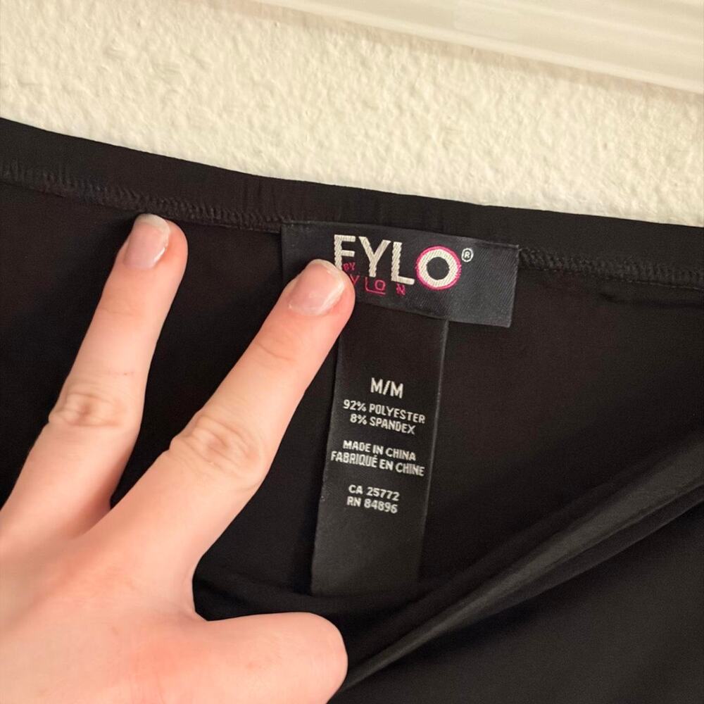 Fylo Black Line Detail Midi Skirt M - Picture 4 of 4